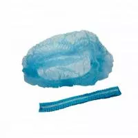 Шапочка-клип спанбонд голубая White line 50 шт