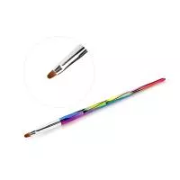 Кисть для геля Кристалл закругленная №4 хамелеон TNL