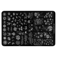 Трафарет для стемпинга металлический, 9,5x14,5см IRISK NEW (019 NICOLE DIARY L-20)