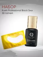 Набор клей OkoLashes Professional Black и 50 патчей