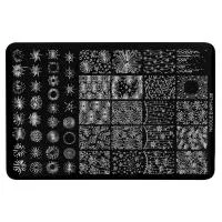 Трафарет для стемпинга металлический, 9,5x14,5см IRISK NEW (024 NICOLE DIARY L-06)